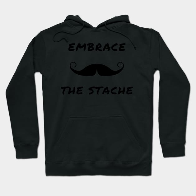 Embrace the stache Hoodie by IOANNISSKEVAS